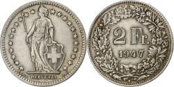 World Coins - Switzerland, 2 Francs, 1947, Bern, Silver, , KM:21