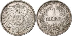 World Coins - GERMANY - EMPIRE, Wilhelm II, Mark, 1915, Muldenhütten, Silver,