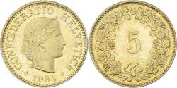 World Coins - Coin, Switzerland, 5 Rappen, 1984