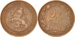 World Coins - Coin, Netherlands, Wilhelmina I, 2-1/2 Cent, 1890, , Bronze, KM:108.2