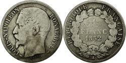 World Coins - Coin, France, Napoleon III, Napoléon III, Franc, 1852, Paris, , Silver