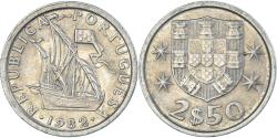 World Coins - Coin, Portugal, 2-1/2 Escudos, 1982