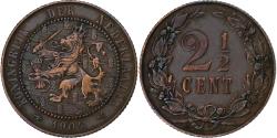 World Coins - Netherlands, Wilhelmina I, 2-1/2 Cent, 1904, Bronze, , KM:134