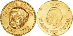World Coins - France, Token, Collection Total, Aristide Briand, Politics, 1970,