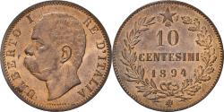 World Coins - Coin, Italy, Umberto I, 10 Centesimi, 1894, Birmingham, , Copper