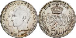 World Coins - Belgium, Baudouin I, 50 Francs, 50 Frank, 1960, Silver, , KM:152.1