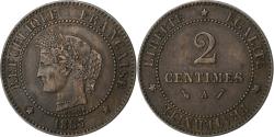 World Coins - France, 2 Centimes, Cérès, 1887, Paris, Bronze, , Gadoury:105
