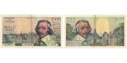 World Coins - France, 1000 Francs, Richelieu, 1953, 02892 R.16, AU(55-58), Fayette:42.3