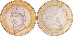 World Coins - Slovenia, 3 Euro, Edvard Rusjan, 2009, Vantaa, , Bi-Metallic