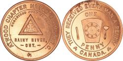 World Coins - Canada, Token, Masonic, Atwood, Rainy River, Chapter Penny, , Copper
