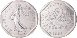 World Coins - Coin, France, Semeuse, 2 Francs, 1991, Monnaie de Paris, BU, , Nickel