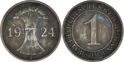 World Coins - Coin, GERMANY, WEIMAR REPUBLIC, Reichspfennig, 1924
