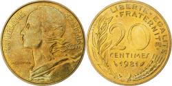 World Coins - France, 20 Centimes, Marianne, 1981, Pessac, Aluminum-Bronze, , KM:930