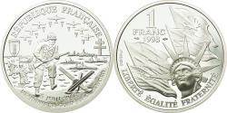 World Coins - Coin, France, Franc, 1993, Paris, , Silver, KM:1014, Gadoury:C38
