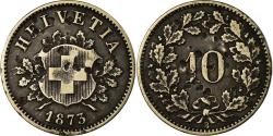 World Coins - Coin, Switzerland, 10 Rappen, 1873, Bern, , Billon, KM:6