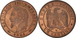 World Coins - Coin, France, Napoleon III, Centime, 1861, Bordeaux, , Bronze, KM:795.3