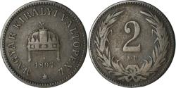 World Coins - Coin, Hungary, Franz Joseph I, 2 Filler, 1897, Kormoczbanya, , Bronze