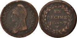 World Coins - Coin, France, Dupré, Decime, 1799, Lille, , Bronze, Gadoury:187