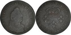 World Coins - Coin, France, Louis XIV, Quatre deniers de Strasbourg, 4 Deniers, 1698