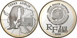 World Coins - France, 1-1/2 Euro, Terre Adélie, 2008, Paris, Silver, , KM:1576