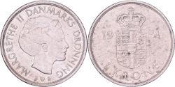 World Coins - Denmark, Margrethe II, Krone, 1981, Copenhagen, Copper-nickel,
