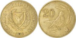 World Coins - Coin, Cyprus, 20 Cents, 1985, , Nickel-brass, KM:57.2