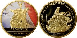 World Coins - France, Medal, Centenaire de la Première Guerre Mondiale, Armistice,