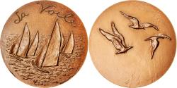 World Coins - France, Medal, La voile, Sports & leisure, 1980, Hubert Yencesse, , Bronze