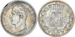 World Coins - Coin, France, Charles X, 5 Francs, 1827, Lille, , Silver, Gadoury:644