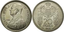 World Coins - Coin, Monaco, 20 Francs, 1945, , Copper-nickel, KM:E20, Gadoury:MC137