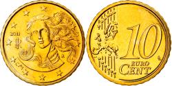 World Coins - Italy, 10 Euro Cent, 2011, Rome, , Brass, KM:247