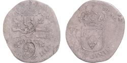 World Coins - Coin, France, Louis XIV, Quinzain aux 8 L, 1697, contremarqué lis,
