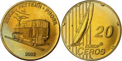 World Coins - Switzerland, 20 Centimes, Fantasy Euro, Pattern, 2003, Nordic gold,