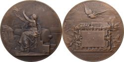 World Coins - France, Medal, Ministère de la Guerre, Communications aériennes, Bronze
