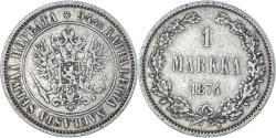 World Coins - Coin, Finland, Alexander II, Markka, 1874, Helsinki, , Silver, KM:3.2