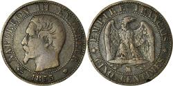World Coins - Coin, France, Napoleon III, 5 Centimes, 1855, Marseille, VF(20-25), KM 777.6
