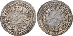World Coins - Algeria, Mahmud II, 1/8 Budju, 1822/AH1237, Silver,