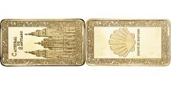 World Coins - France, Lingotin, Catedral de Santiago, Copper-Nickel Gilt,