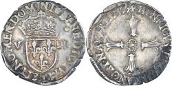 World Coins - Coin, France, Henri IV, 1/8 Ecu, 1599, Nantes, , Silver, Gadoury:582