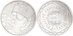 World Coins - France, 10 Euro, Aquitaine, 2010, Paris, , Silver, Gadoury:EU399