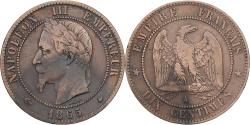 World Coins - France, Napoleon III, 10 Centimes, 1865, Paris, Bronze, , Gadoury:253