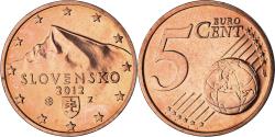 World Coins - Slovakia, 5 Euro Cent, 2012, Kremnica, BU, , Copper Plated Steel, KM:97