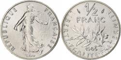 World Coins - France, 1/2 Franc, Semeuse, 1986, Monnaie de Paris, série FDC, Nickel