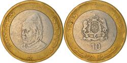 World Coins - Coin, Morocco, al-Hassan II, 10 Dirhams, 1995/AH1415, , Bi-Metallic