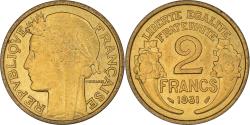 World Coins - Coin, France, Morlon, 2 Francs, 1931, AU(50-53), Aluminum-Bronze, KM:886