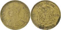 World Coins - Coin, Thailand, Rama IX, 50 Satang = 1/2 Baht, 1957, , Aluminum-Bronze