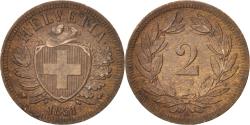 World Coins - Coin, Switzerland, 2 Rappen, 1851, , Bronze, KM:4.1
