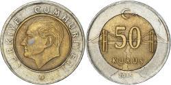 World Coins - Coin, Turkey, 50 Kurus, 2015