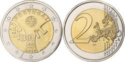 World Coins - Portugal, 2 Euro, Carnation Revolution, 2014, Lisbon, Bi-Metallic,