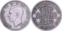 World Coins - Great Britain, George VI, Half crown, 1948, British Royal Mint, Copper-nickel